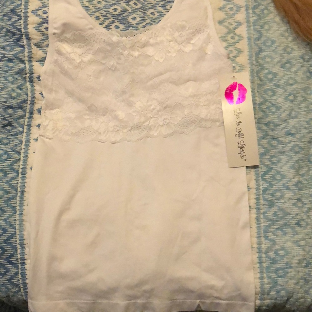 Sheer Body Under Garnet Tank!